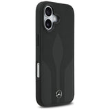 Mercedes læder The Move MagSafe-foder for iPhone 17 - sort