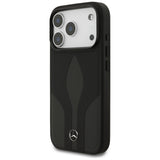 Mercedes Leather The Move MagSafe Case for iPhone 17 Pro - Black