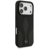 Mercedes Leather The Move MagSafe Case for iPhone 17 Pro - Black