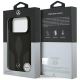 Mercedes Leather The Move MagSafe Case for iPhone 17 Pro - Black