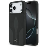 Mercedes Leather The Move MagSafe Case for iPhone 17 Pro Max - Black