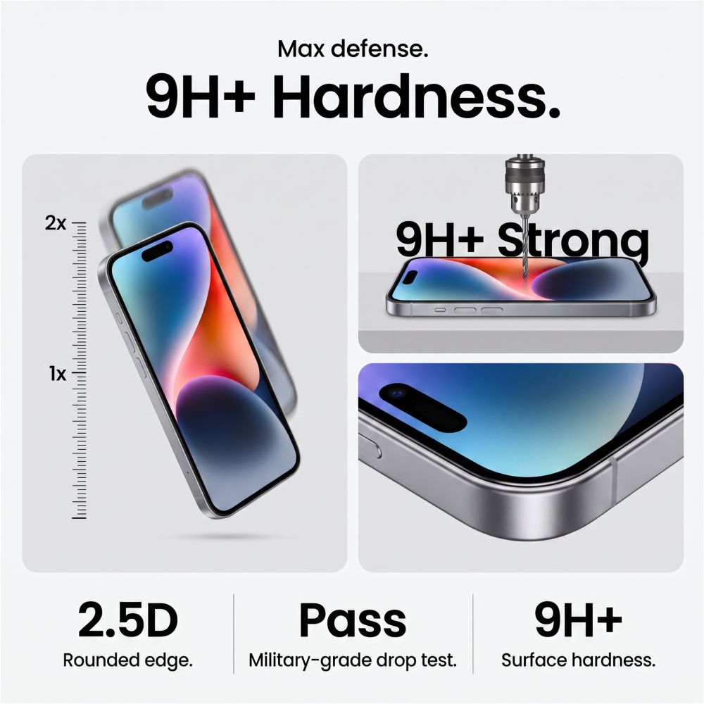 Hærdet Glas Tech Protect Glass Fit+ 2 Pack Galaxy A16 / A17 / A18 / A26 4 G / 5 G Sort