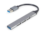 Gembird UHB-U3P1U2P3-02 interface hub Grå