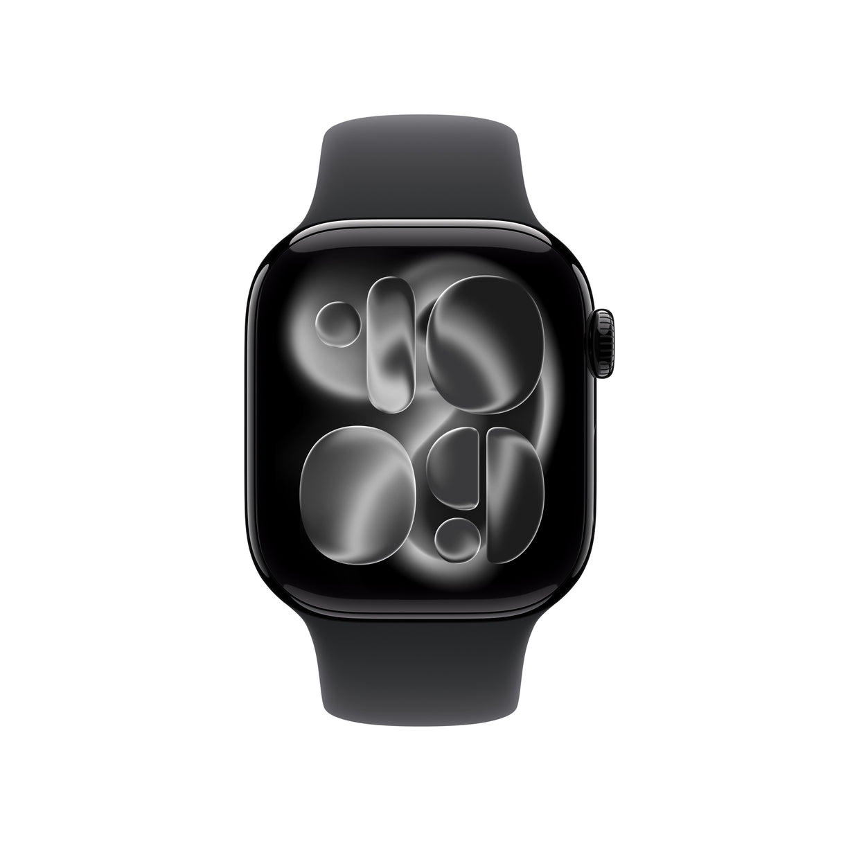 Apple Watch Series 11 GPS 42mm Jet Black Aluminium Case with Black Sport Band - M/L