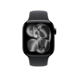 Apple Watch Series 11 GPS 42mm Jet Black Aluminium Case with Black Sport Band - M/L