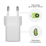 Dbramante Re-charge - Wall Charger GaN - USB-C 25W EU - White
