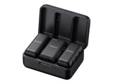 Sony ECM-W3 Trådløst mikrofonsystem Trådløs Kablet -20dBFS Sort