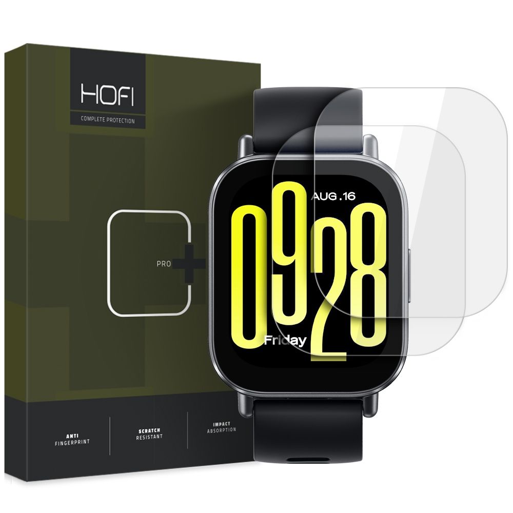 Hærdet Glas Hofi Glass Pro+ 2 Pack Xiaomi Redmi Watch 5 Active Clear