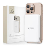 Tech Protect Pb24 Lifemag Qi2 Magsafe Powerbank 10000 M Ah Hvid