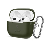 Tech Protect Silikonekrage Til Apple Airpods, 3 Olivengrønne