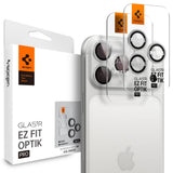 Kamera Beskyttelse Spigen Optik Pro Glas.Tr ”Ez Fit” Camera Protector 2 Pack Iphone 14 Pro / Max / 15 Pro / Max / 16 Pro / Max / 17 Pro / Max Silver