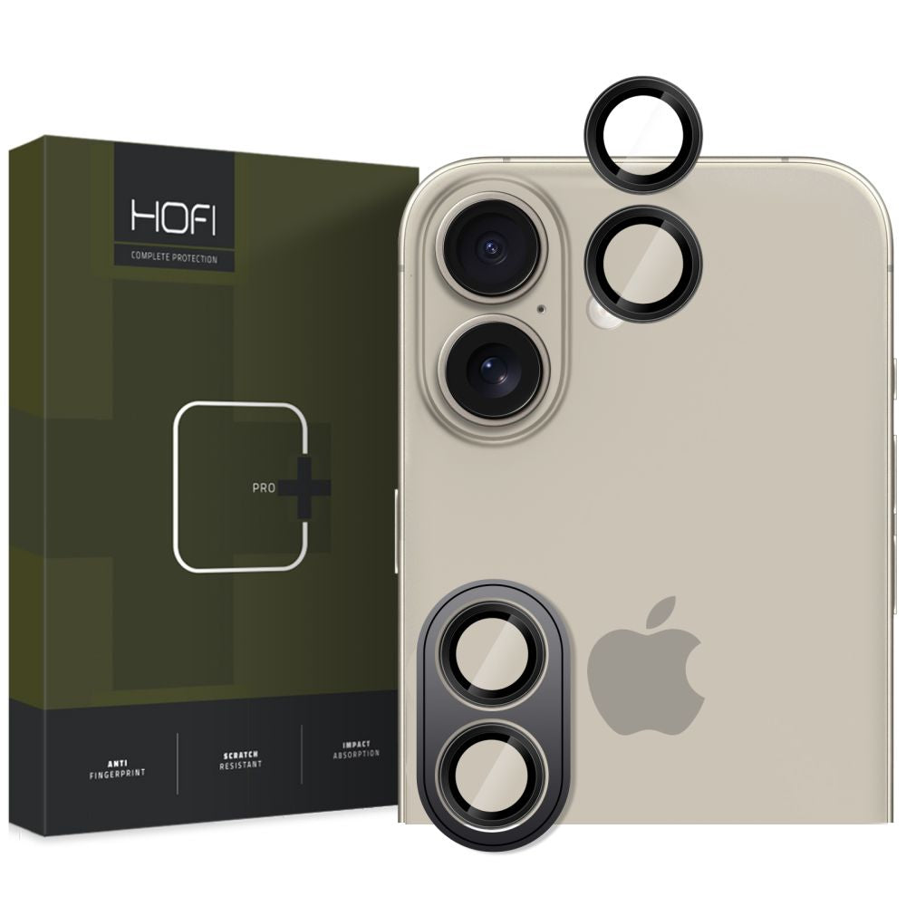 Kamera Beskyttelse Hofi Camring Pro+ Iphone 16 / 16 Plus / 17 Sort