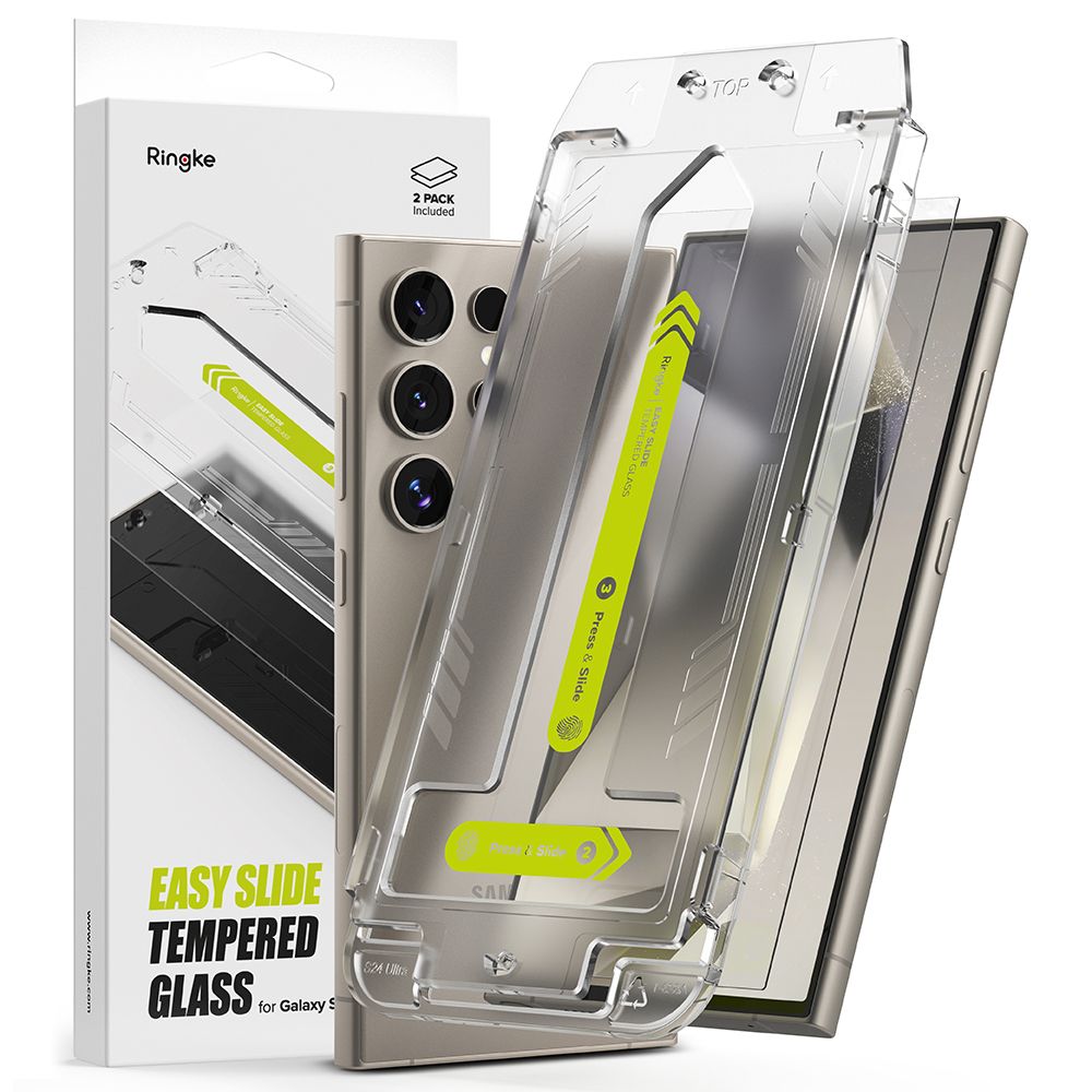 Hærdet Glas Ringke Easy Slide 2 Pack Galaxy S24 Ultra Clear