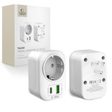 Tech Protect Ta100 Rejseadapter Usa Til Eu Hvid