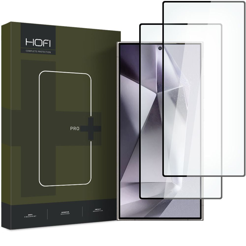 Hærdet Glas Hofi Glass Pro+ 2 Pack Galaxy S24 Ultra Sort