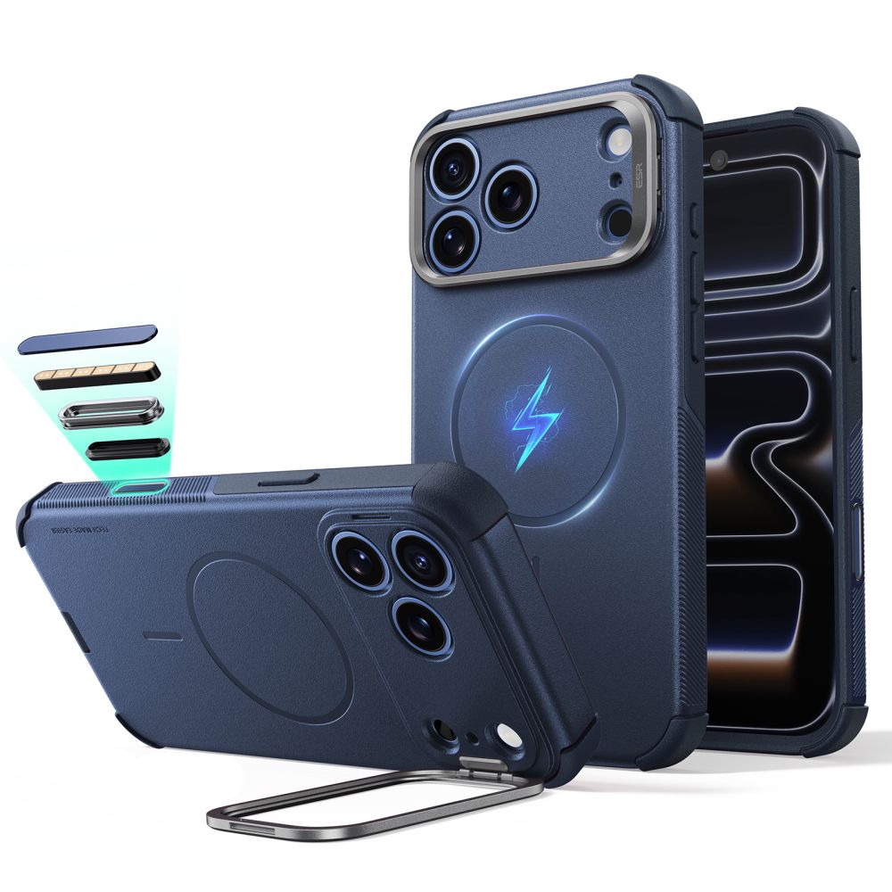 Esr Cyber Tough Støtte Magsafe Iphone 17 Pro / 18 Pro Blå