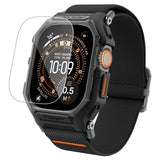 Spigen Lite Fit Pro & Hærdet Glas Til Apple Watch Ultra 1 / 2 / 3 / 4 (49 Mm) Matsort