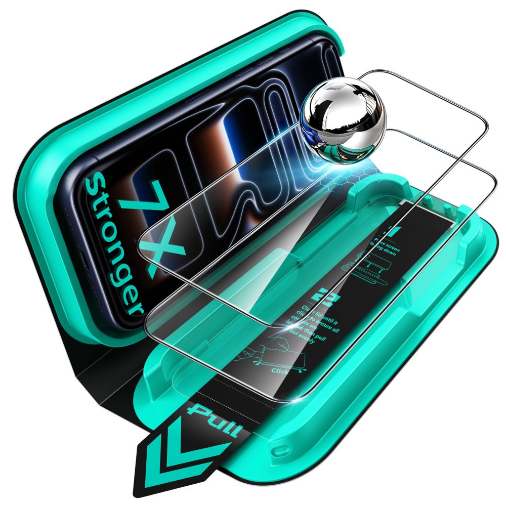Hærdet Glas Esr Ultrafit Armorite Hærdet Glas 2 Pack Iphone 17 Pro Max / 18 Pro Max Sort