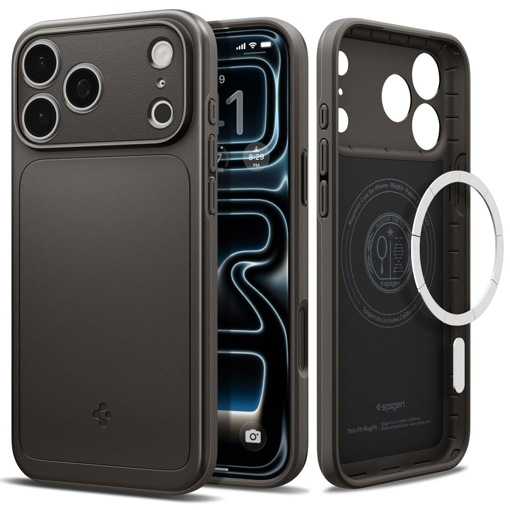 Spigen Thin Fit Magsafe Iphone 17 Pro / 18 Pro Gunmetal