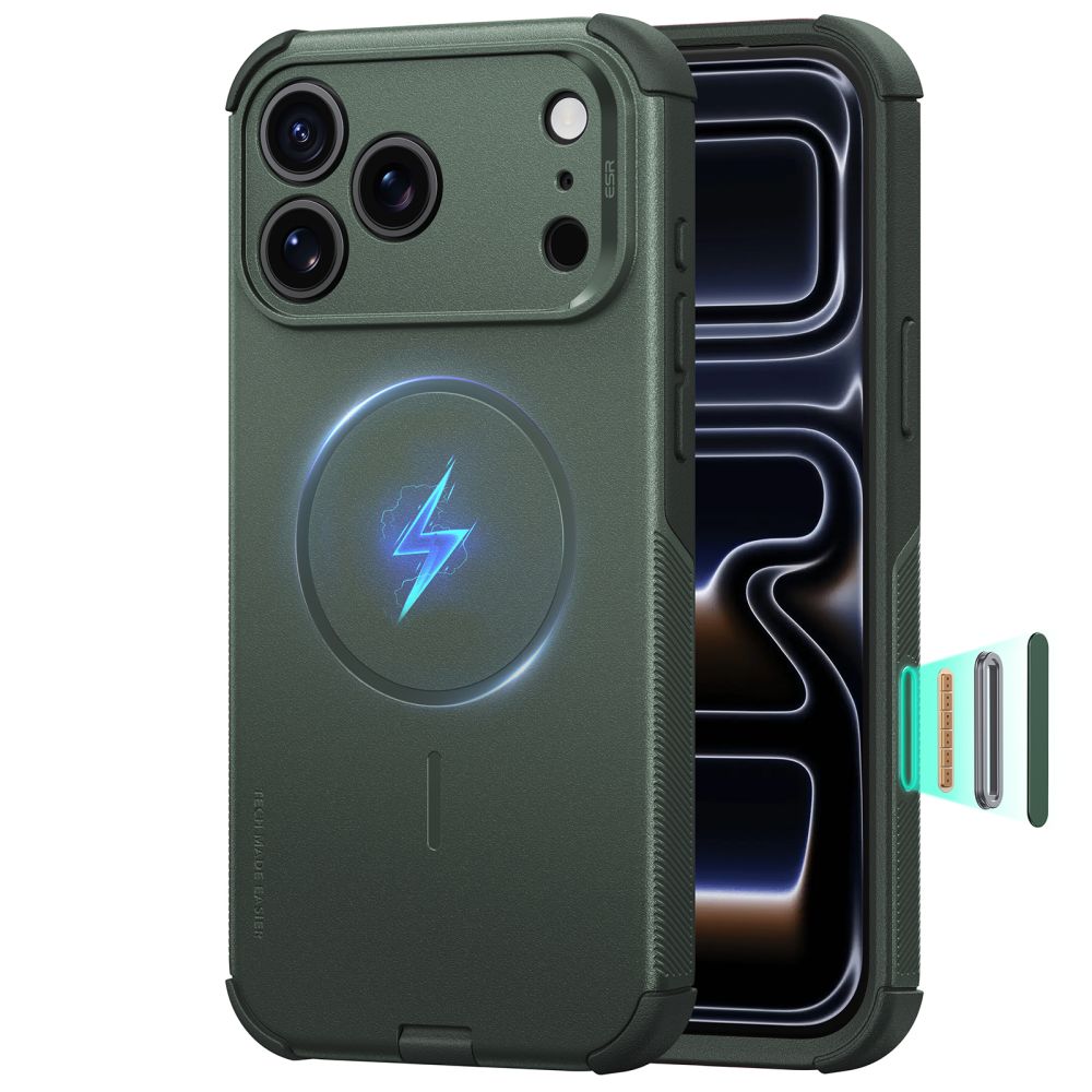 Esr Cyber Tough Magsafe Iphone 17 Pro Max / 18 Pro Max Grøn
