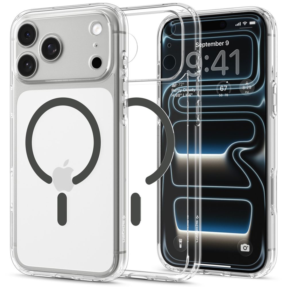 Spigen Ultra Hybrid Magsafe Iphone 17 Pro / 18 Pro Klar/Grafit
