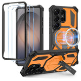 Tech Protect Magblast Magsafe + Glas 2 Pak Galaxy S26 Ultra Sort/Orange