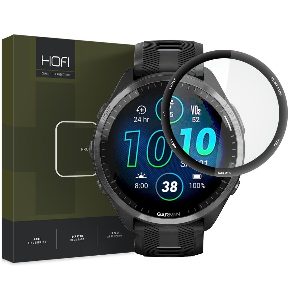 Hybridglas Hofi Hybrid Pro+ Garmin Forerunner 965 Sort