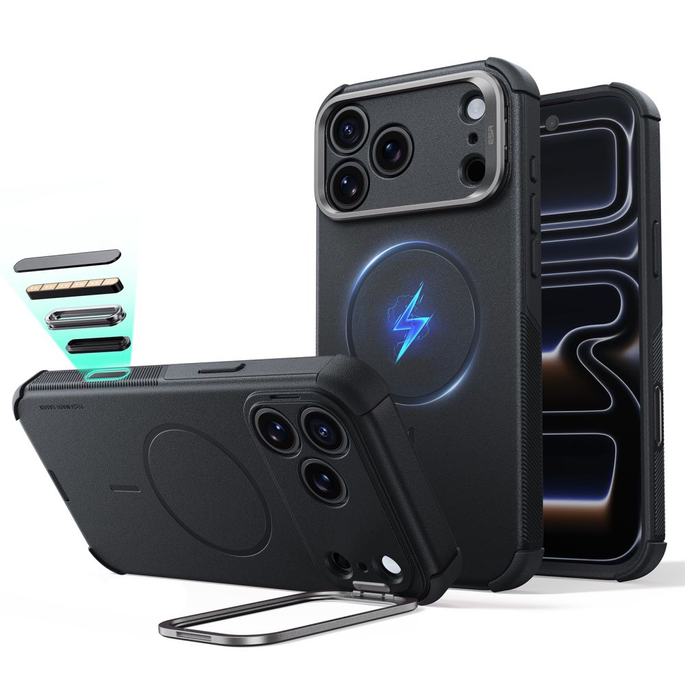 Esr Cyber Tough Støtte Magsafe Iphone 17 Pro / 18 Pro Sort