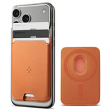 Spigen Valentinus Magsafe Universal Magnetisk Kortholder Metallisk Orange