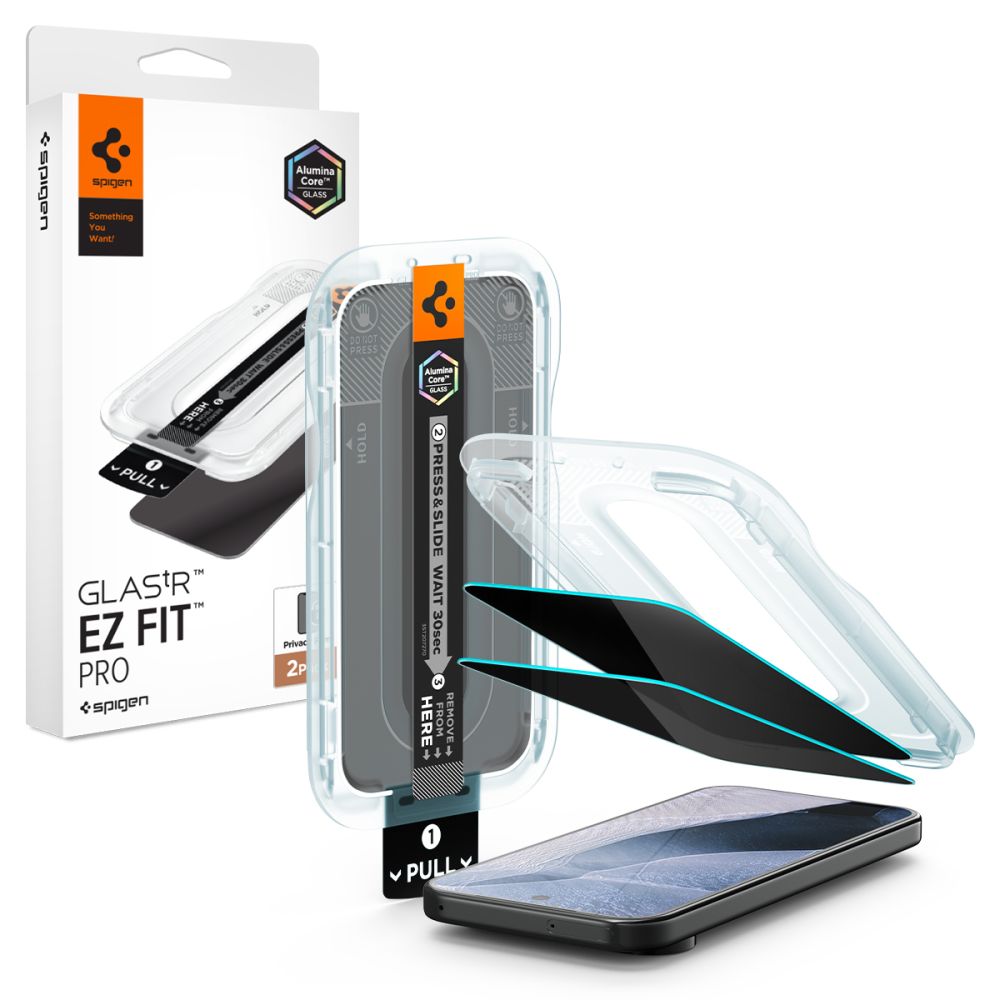 Privacyglas Spigen Glas.Tr Ez Fit Pro Ac 2 Pack Google Pixel 9/9 Pro / 10 Pro / 11 Pro Privacy