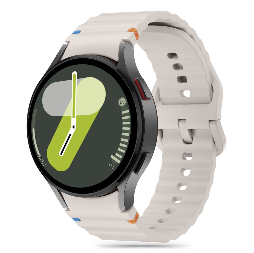 Tech Protect Silikone Sport Samsung Galaxy Watch 4 / 5 / 5 Pro / 6 / 7 / Fe Starlight