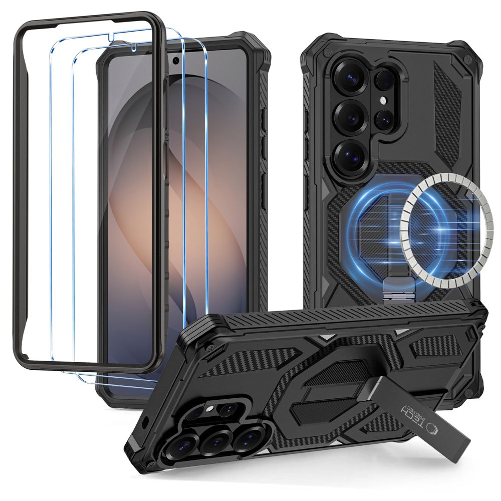 Tech Protect Magblast Magsafe + Glas 2 Pak Galaxy S26 Ultra Sort