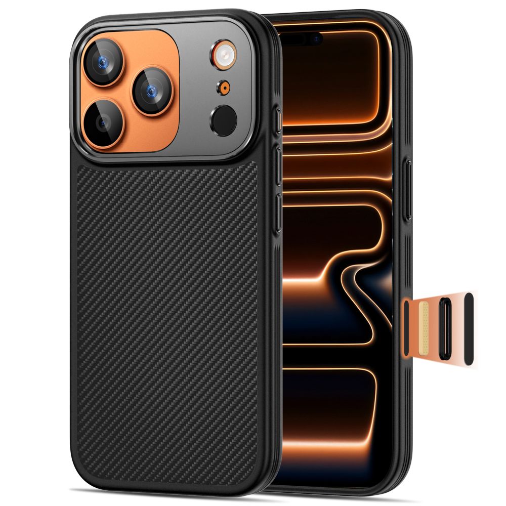 Tech Protect Kevlar Aramid Cc Magsafe Iphone 17 Pro Sort
