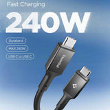 Spigen Eb24012 Cc Essential Usb C Kabel 240 W 120 Cm Sort