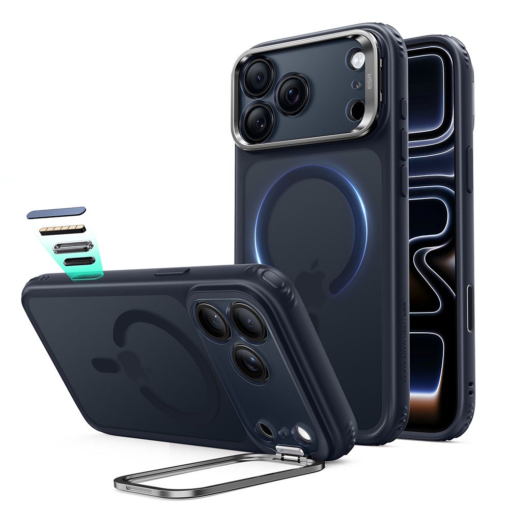 Esr Classic Hybrid Støttebeskyttelse Magsafe Iphone 17 Pro / 18 Pro Frosted Blå