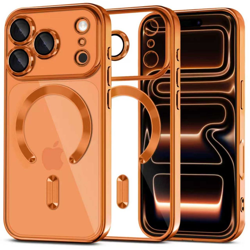 Tech Protect Magflex Magsafe Iphone 17 Pro Shiny Cosmic Orange