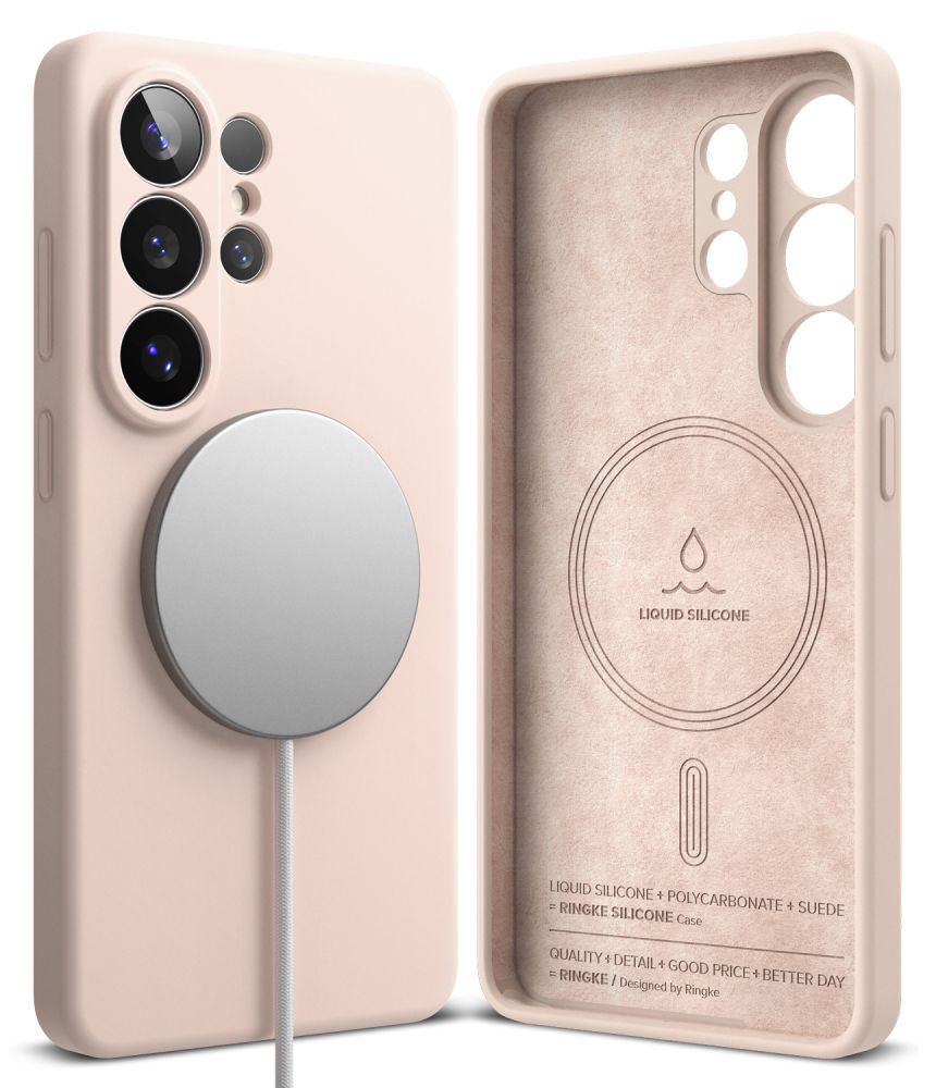 Ringke Silikone Magnetisk Magsafe Galaxy S26 Ultra Rosa Sand