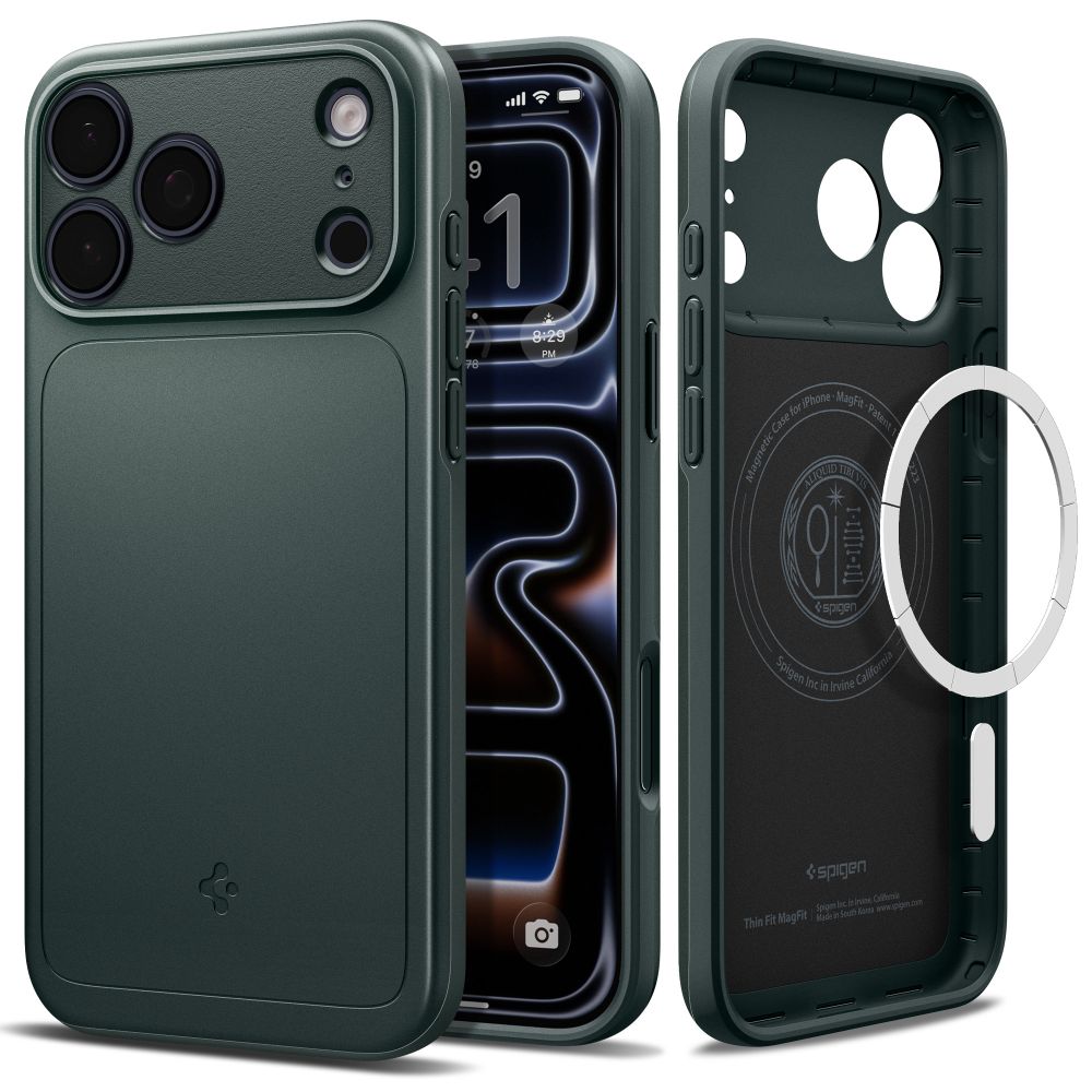 Spigen Thin Fit Magsafe Iphone 17 Pro Max / 18 Pro Max Abyss Grøn
