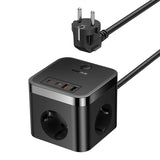 Baseus PowerCombo Universel Sort Vekselstrøm Indendørs