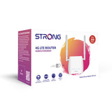 Strong 300M trådløs router Hurtigt ethernet Enkelt band (2,4 GHz) 4G Hvid