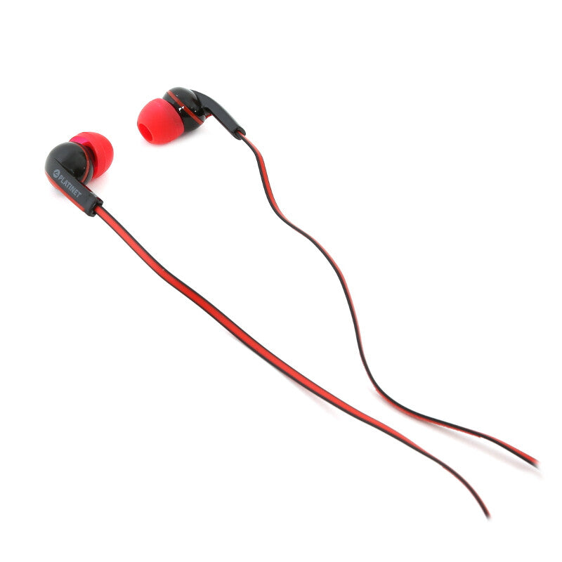 Platinet PM1031 Headset Ledningsført I ørerne Opkald/musik Sort, Rød