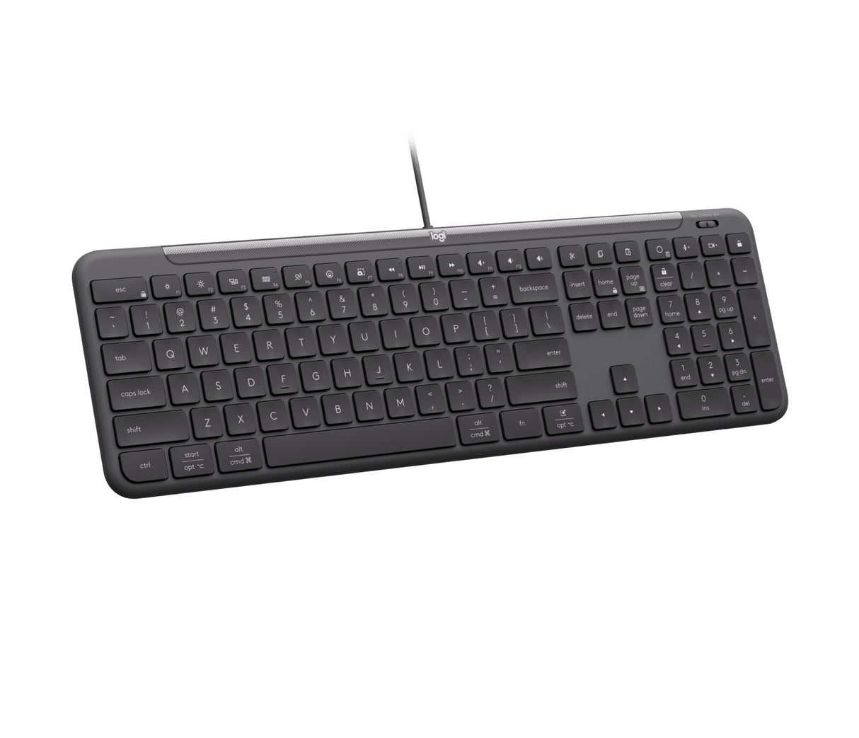 Logitech Signature Slim Wired K620 For Business tastatur Universel USB QWERTY Nordisk Grafit