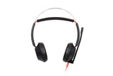 HP Poly Blackwire 5220 Stereo USB-C Headset +3.5mm Plug +USB-C/A Adapter
