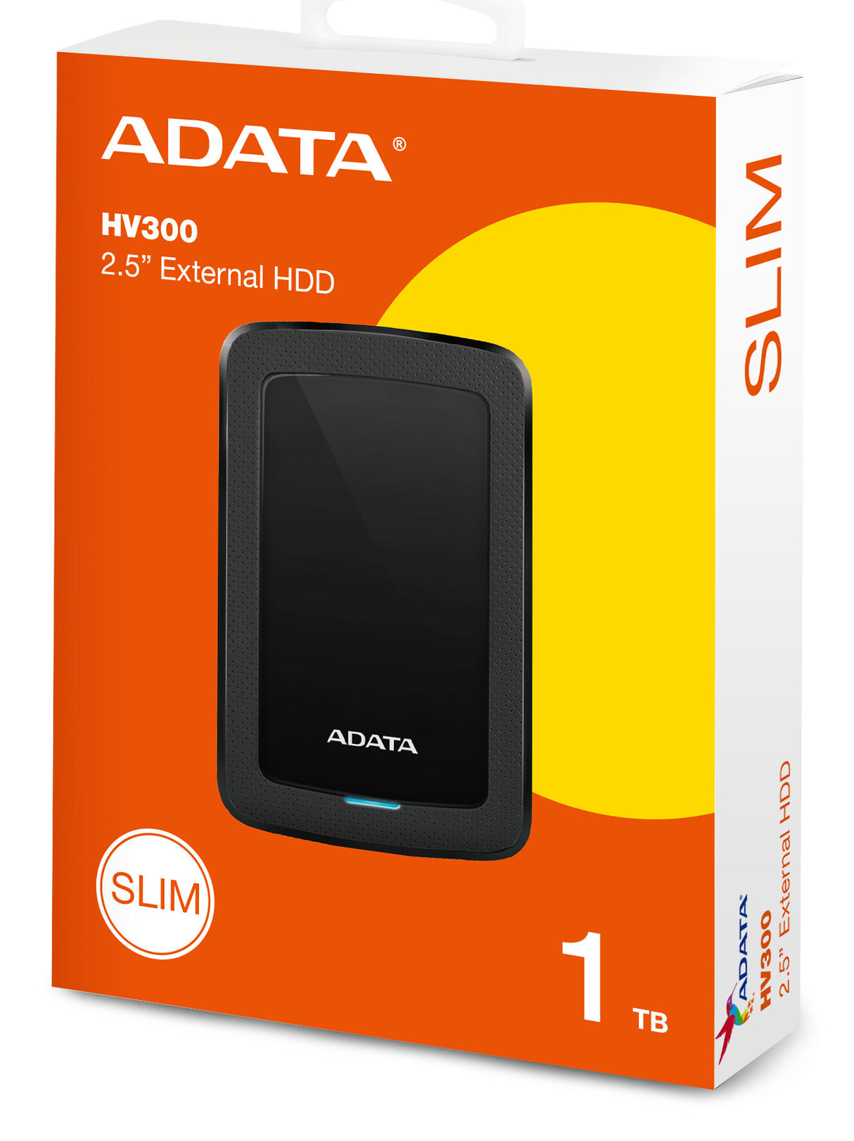 ADATA HV300 ekstern harddisk 1 TB 2.5" 3.2 Gen 1 (3.1 Gen 1) Sort