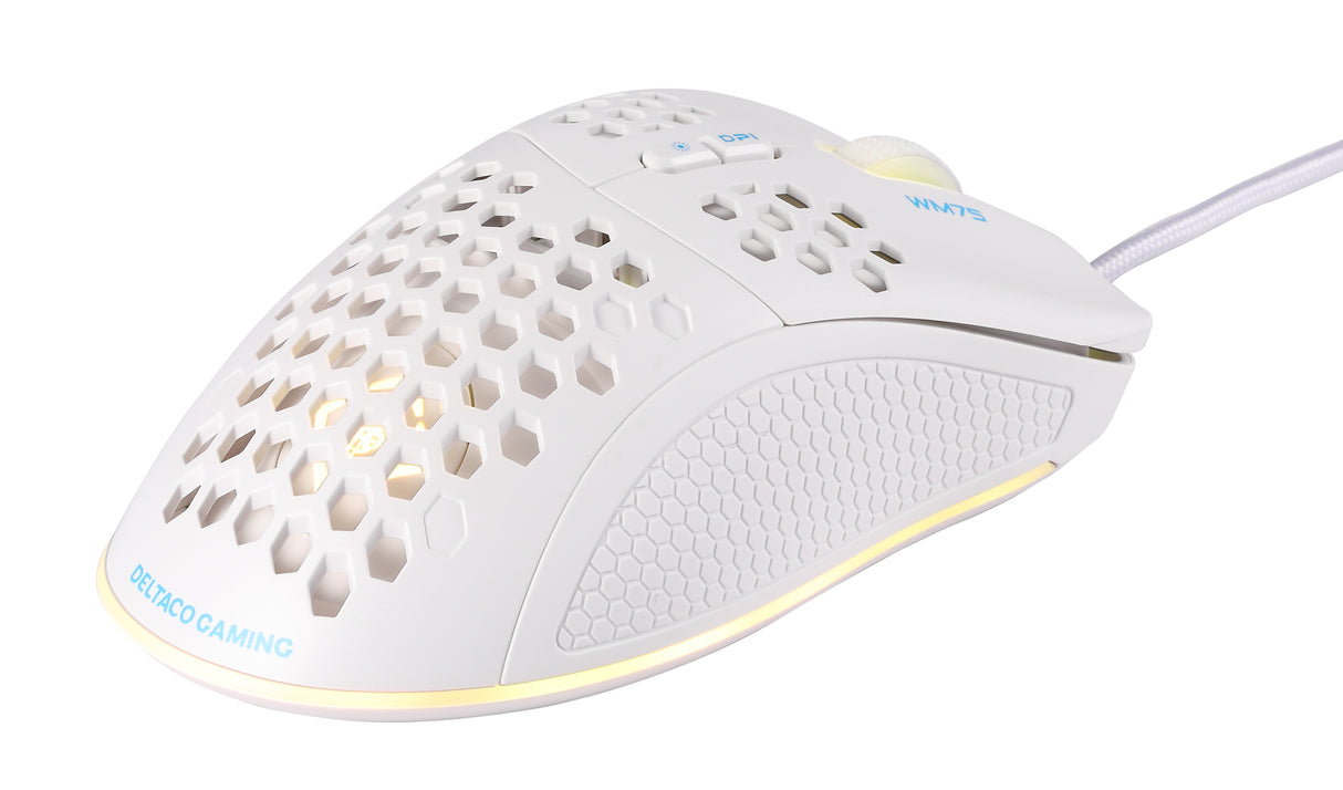 Deltaco Gaming WM75 lightweight mouse, white