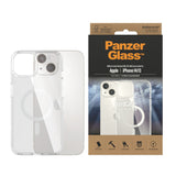 PanzerGlass ® HardCase Transparent m. Hvid MagSafe iPhone 14 | 13