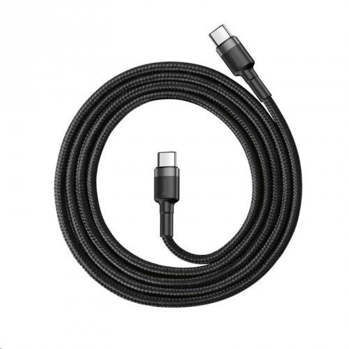 Baseus Cafule USB-kabel 2 m USB C 0,48 Gbit/sek. 60 W Sort, Grå