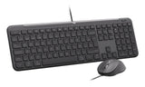 Logitech 920-013343 tastatur Mus inkluderet Hjemme/kontor USB QWERTZ Tysk Grafit