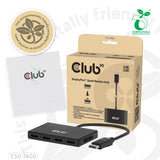 Club 3D CSV-7400 MST Hub 1x DisplayPort -> 4x DisplayPort