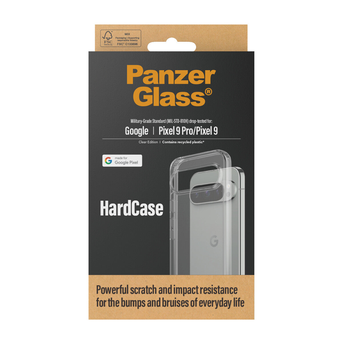 PanzerGlass ® HardCase Transparent Google Pixel 9 Pro 5G | 9 5G